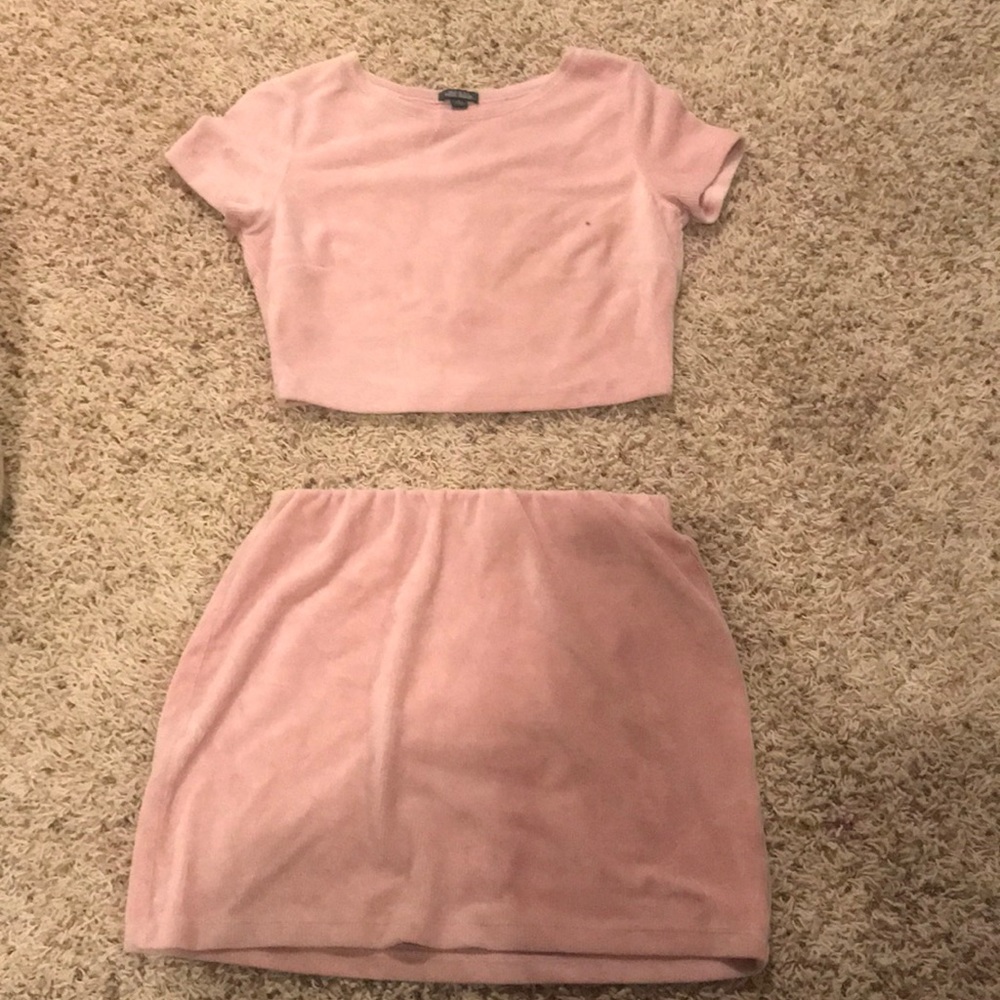 2 piece crop/skirt